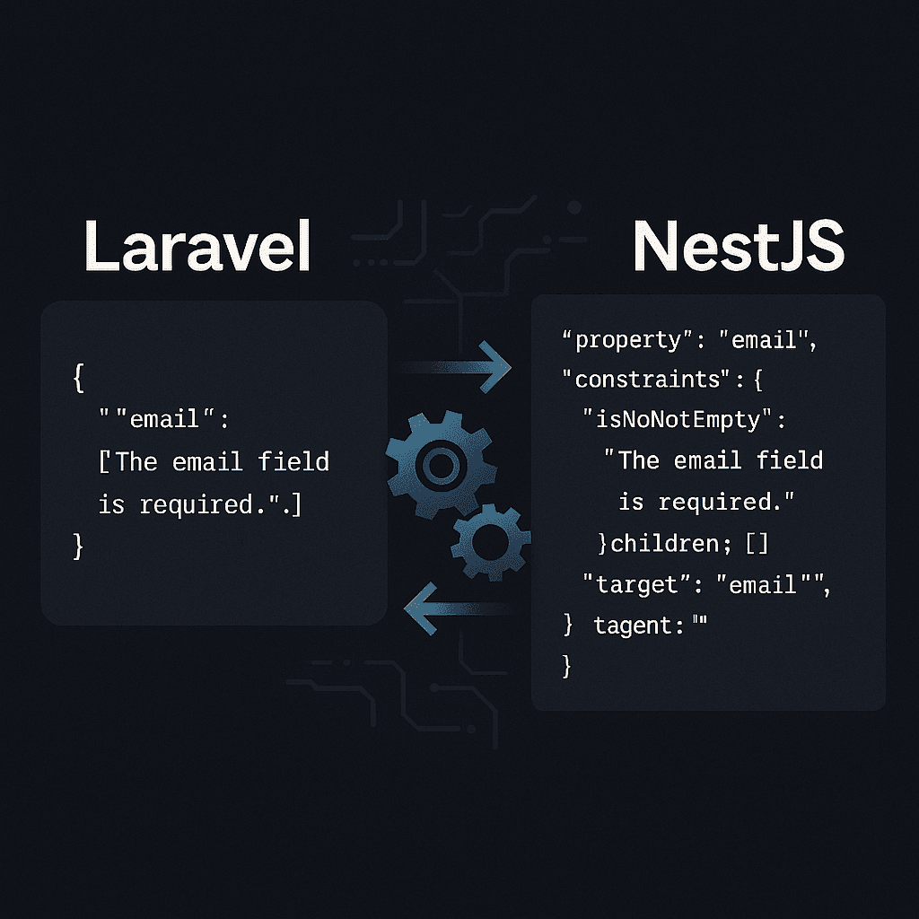 NestJS Laravel Validation Format